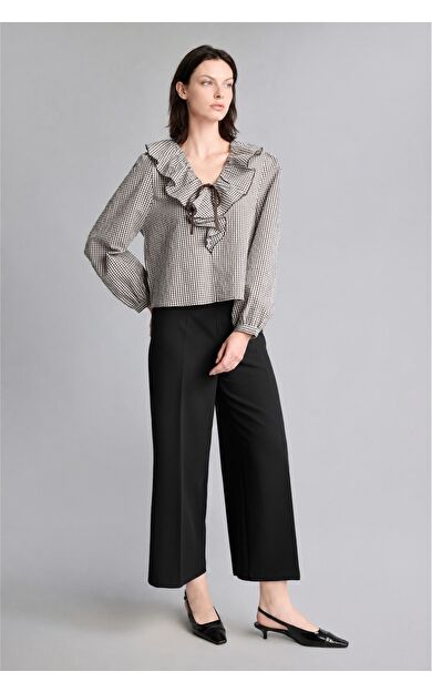 DeFacto Culotte Yüksek Bel Düz Paça Pantolon