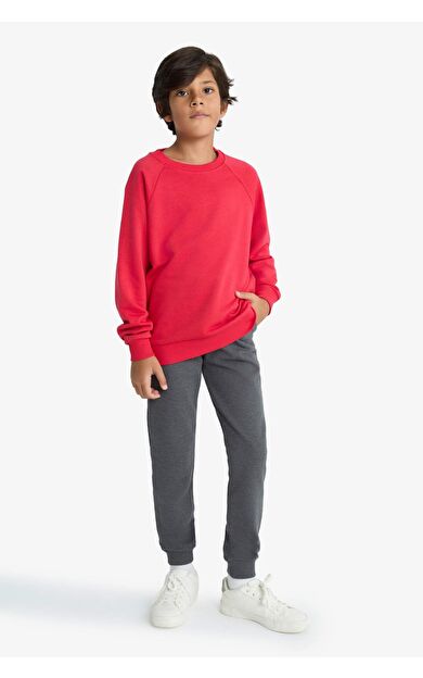 DeFacto Erkek Çocuk Regular Fit İnce Sweatshirt Kumaşı Pantolon E7338A825AUAR163