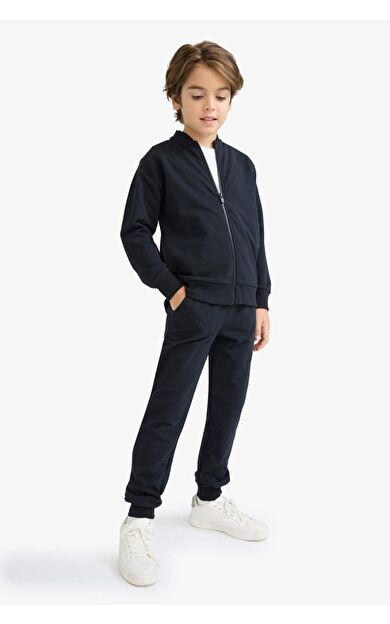 DeFacto Erkek Çocuk Regular Fit İnce Sweatshirt Kumaşı Pantolon E7338A825AUBK27