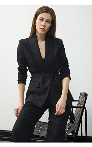 Regular Fit Ceket Yaka Blazer Ceket E7346AX25SPBK81