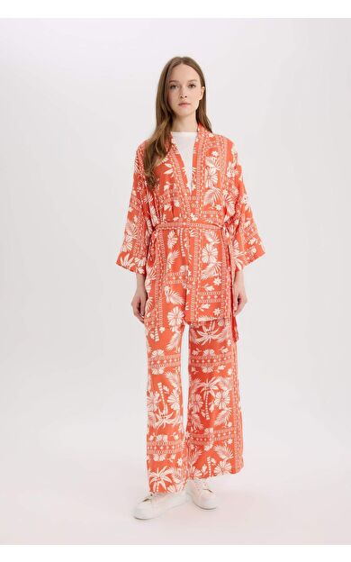 DeFacto Traditional Regular Fit Cep Detaylı Geniş Paça Pantolon