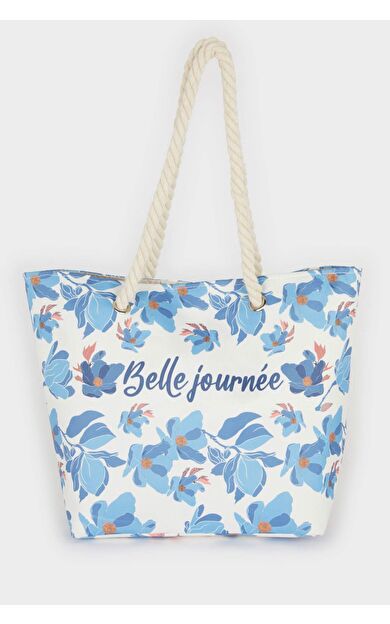 Kadın Hasır Plaj Çantası E7409AXNSKR1