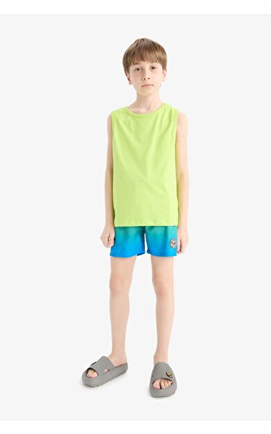DeFacto Erkek Çocuk Degrade Baskılı Deniz Şortu E7577A825HSGN669