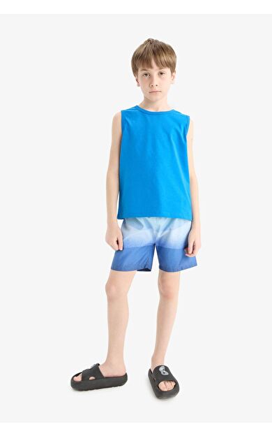 DeFacto Erkek Çocuk Degrade Baskılı Deniz Şortu E7578A825HSER105