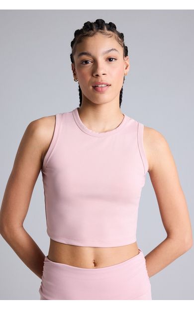 DeFacto Crop Top Bisiklet Yaka Sporcu Atlet Bordo