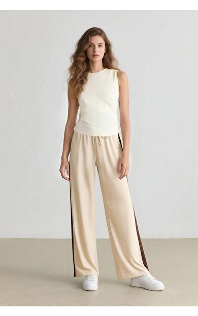 DeFacto Coool Wide Leg Cepli Normal Bel Geniş Paça Pantolon E7747AX25SPER218