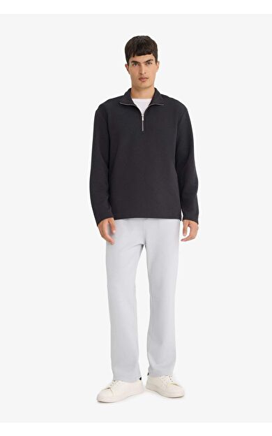 Regular Fit Beli Bağcıklı Düz Paça Eşofman Altı E7829AX25AUGR184