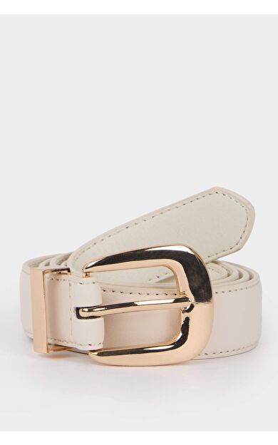 Kadın Suni Deri Jean Kemeri