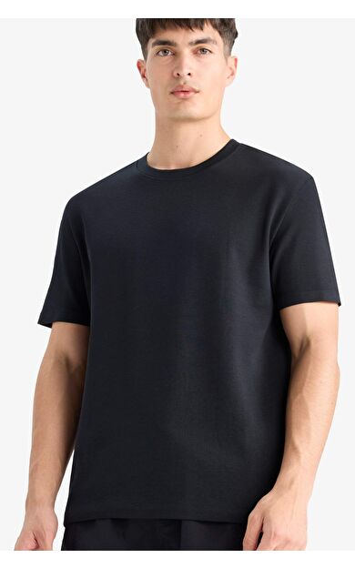 DeFacto Regular Fit Bisiklet Yaka Kısa Kollu Tişört E7961AX25AUBK81