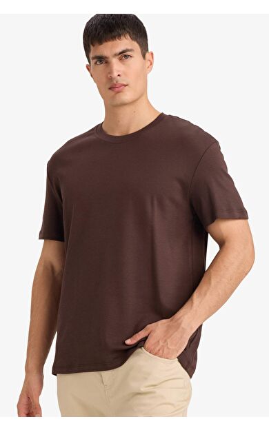 Regular Fit Bisiklet Yaka Kısa Kollu Tişört