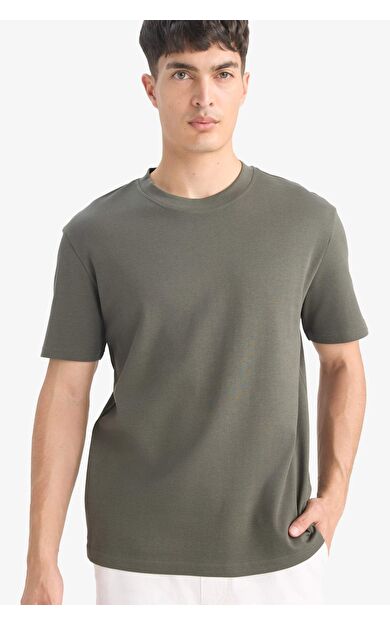 DeFacto Regular Fit Bisiklet Yaka Kısa Kollu Tişört E7961AX25AUKH444