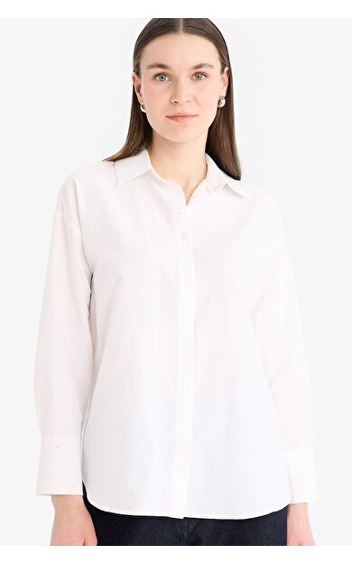 Relax Fit Poplin Uzun Kollu Tunik