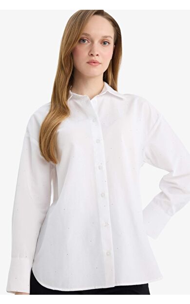 Relax Fıt Poplin Gömlek Tunik