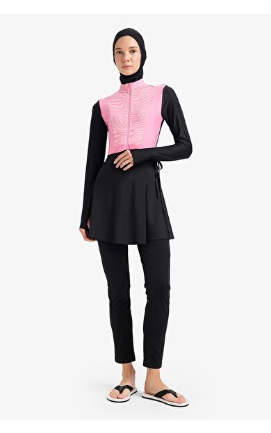 DeFacto Regular Fit Hızlı Kuruyan Baskılı 5'li Burkini Takım