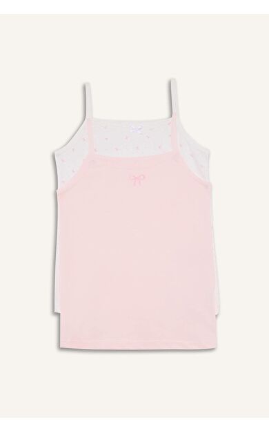 Kız Çocuk Desenli 2'li Atlet