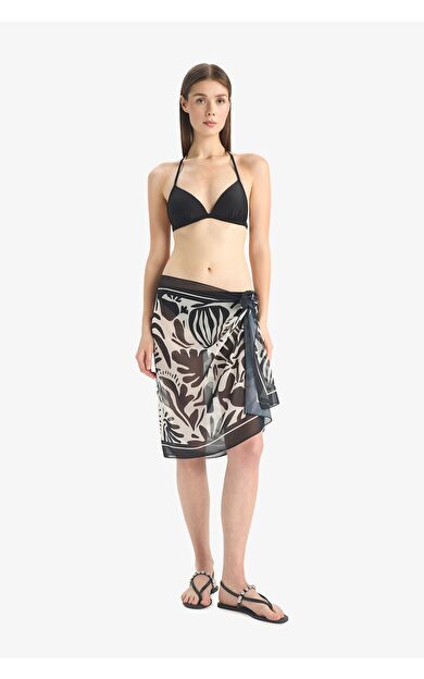 DeFacto Regular Fit Desenli Şifon Pareo-Fall in Love