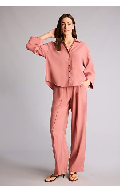 DeFacto Wıde Leg Yüksek Bel Düz Paça Modal Pantolon