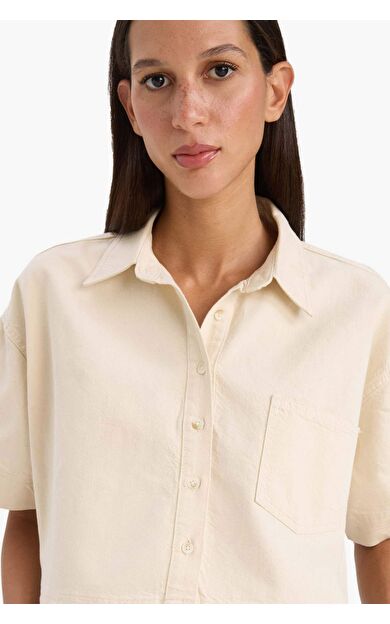 DeFacto Cropped Fit Jean Gömlek