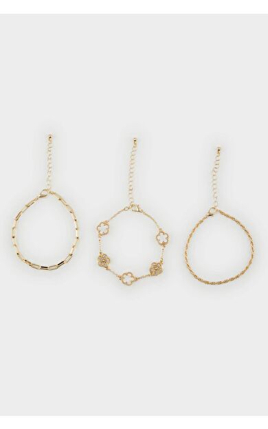 DeFacto Kadın 3'lü Gold Bileklik