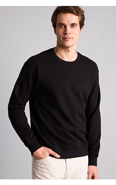 DeFacto Bisiklet Yaka Uzun Kollu Basic Sweatshirt