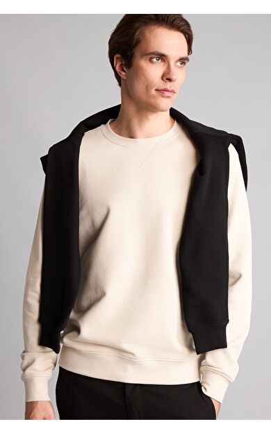 DeFacto Bisiklet Yaka Uzun Kollu Basic Sweatshirt