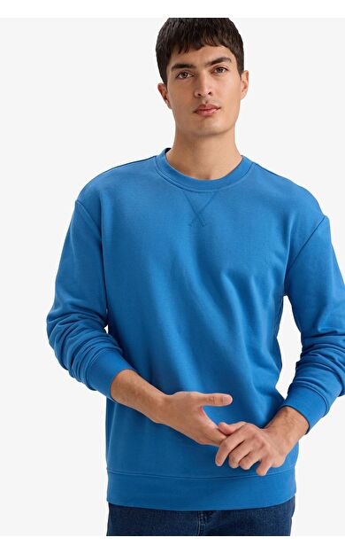 DeFacto %100 Pamuk Basic Sweatshirt