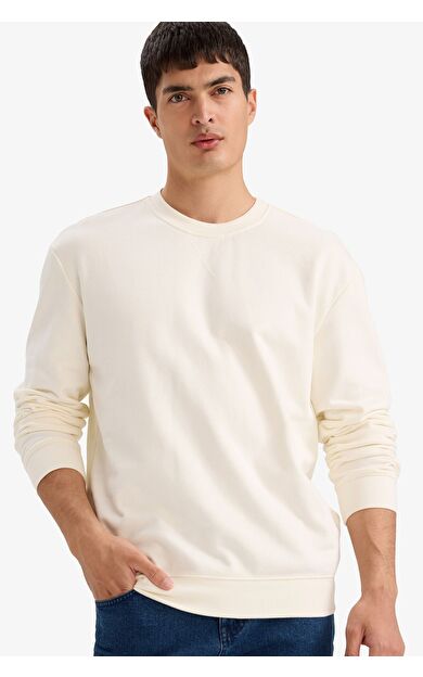 DeFacto %100 Pamuk Basic Sweatshirt