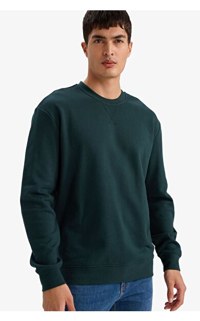 DeFacto %100 Pamuk Basic Sweatshirt