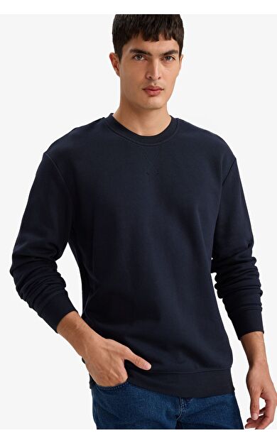 DeFacto %100 Pamuk Basic Sweatshirt