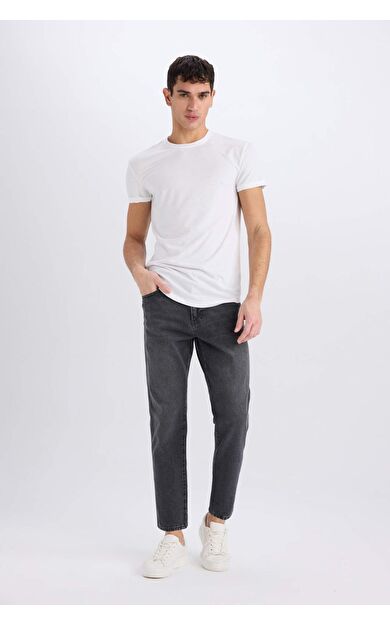 DeFacto 90's Slim Fit Dar Paça Jean Pantolon E8499AX24WNNM36
