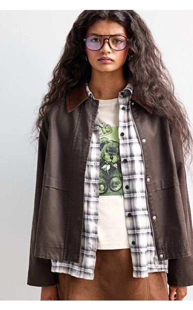 Su Geçirmez Relax Fit Polo Yaka Mont