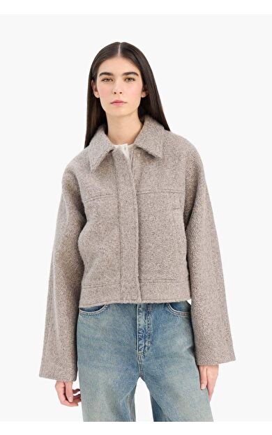 Regular Fit Polo Yaka Kaşe Mont E8630AX25AUGR476