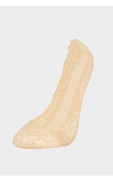 DeFacto Kadın Dantelli Babet Çorap E8650AXNSBG286