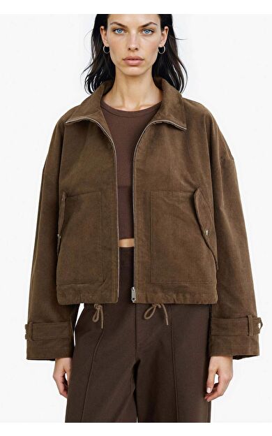 Su Geçirmez Regular Fit Pamuklu Mont E8692AX25AUBN530