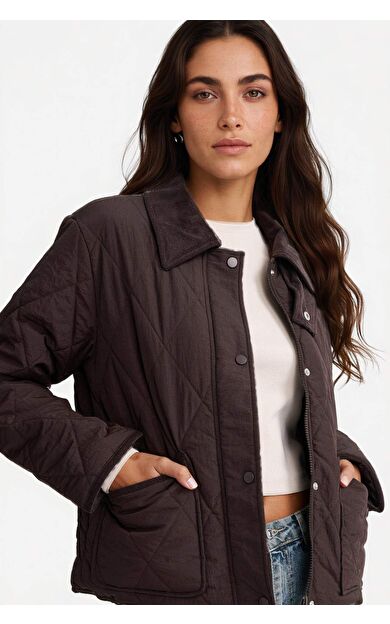 DeFacto Su Geçirmez Regular Fit Polo Yaka Çıtçıtlı Cepli Mont