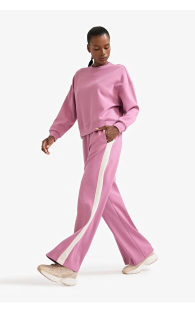 DeFacto DeFactoFit Wide Leg Geniş Paça Standart Boy Modal Sporcu Eşofman Altı E8956AX25AUBR95
