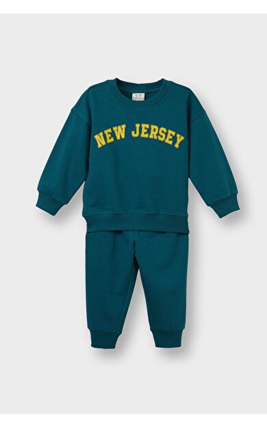 DeFacto Erkek Bebek 2'li Takım Baskılı Sweatshirt Eşofman Altı