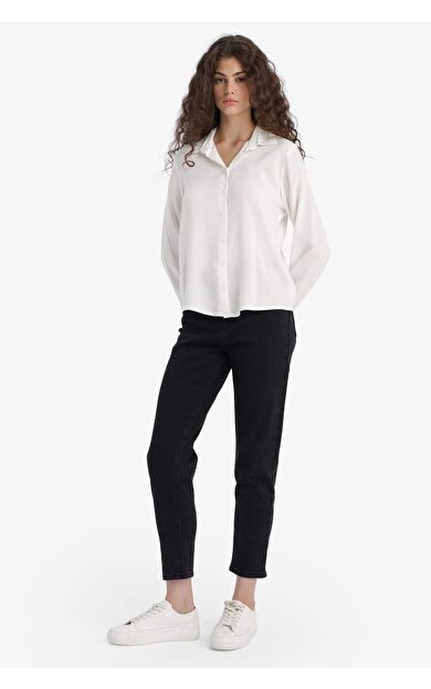 DeFacto Comfort Mom Yüksek Bel Bilek Boy Jean Pantolon E9162AX25AUNM40