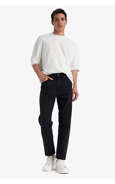 DeFacto 90's Slim Fit Dar Kalıp Yüksek Bel Dar Paça Jean Pantolon E9202AX25SPNM40