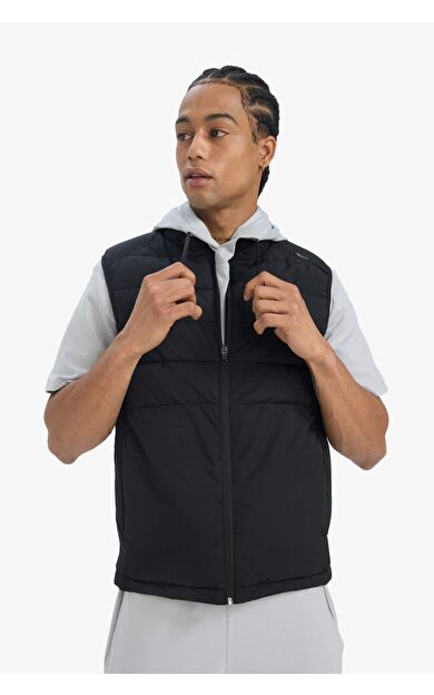 DeFactoFit Slim Fit Dar Kesim Su Geçirmez Fermuarlı Şişme Yelek