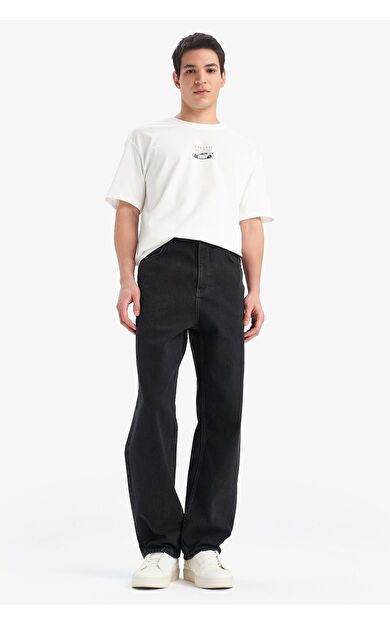 DeFacto Baggy Fit Geniş Kalıp Geniş Paça Jean Pantolon