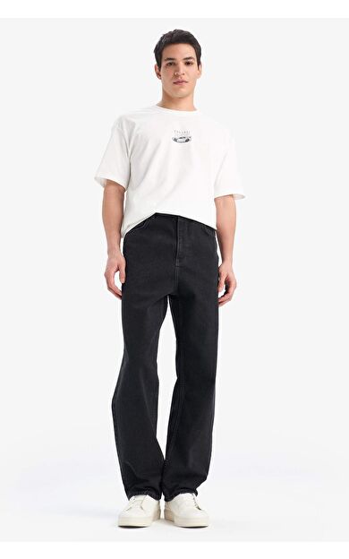 DeFacto Baggy Fit Geniş Kalıp Geniş Paça Jean Pantolon
