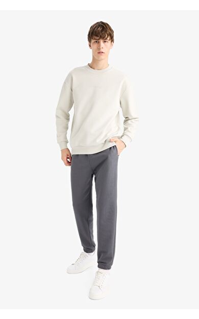 DeFacto Regular Fit Beli Bağcıklı Paçası Lastikli Cepli Jogger Eşofman Altı