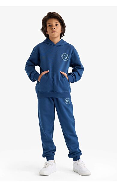 Erkek Çocuk Beli Lastikli Baskılı Eşofman Altı