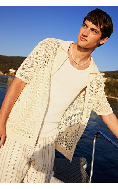 DeFacto Standart Fit Polo Yaka Kısa Kollu Triko Polo Tişört E9483AX25SPER100