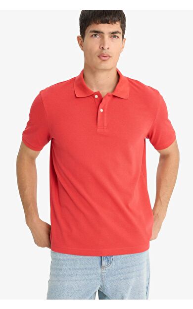 Regular Fit Polo Yaka Pike Kısa Kollu Polo Tişört