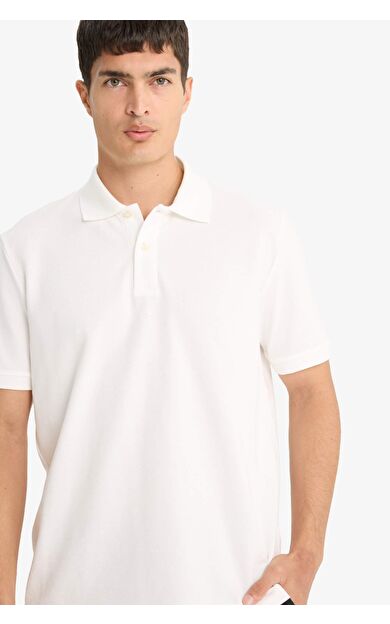DeFacto Regular Fit Polo Yaka Pike Kısa Kollu Tişört E9504AX25SMWT32