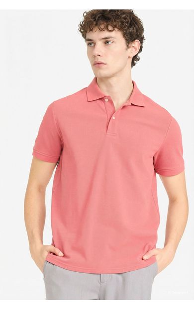 DeFacto %100 Pamuk Polo Tişört Bordo E9504AX26SPBR268