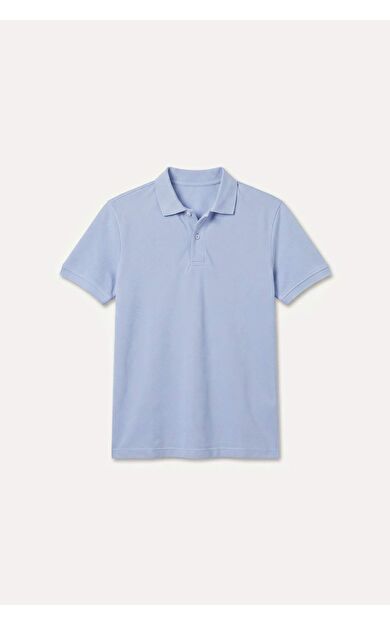 DeFacto %100 Pamuk Regular Fit Leylak Polo Tişört