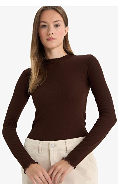 Fitilli Kaşkorse Uzun Kollu Tunik